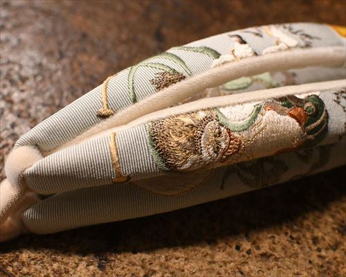 風神雷神刺繍花緒