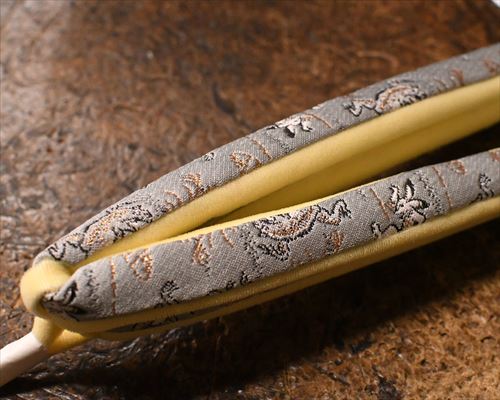 鳥獣戯画柄西陣金襴花緒