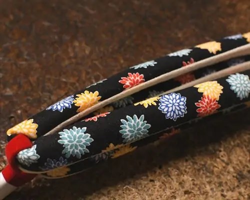 菊柄花緒（黒）