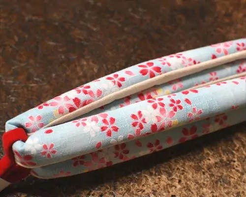 桜柄花緒（青）