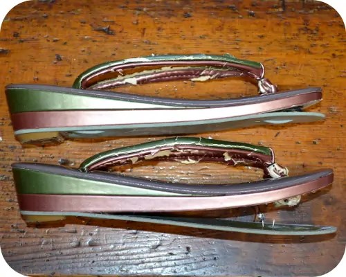 濡れた草履のお手入れ方法