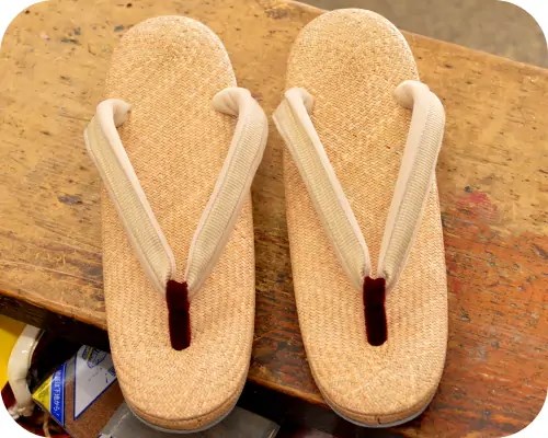 本パナマ草履にホースヘアー花緒