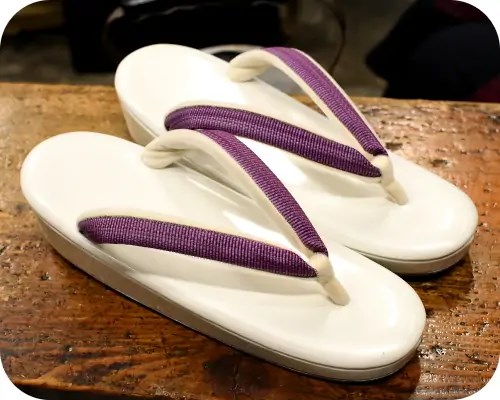 一枚芯草履にホースヘアー花緒