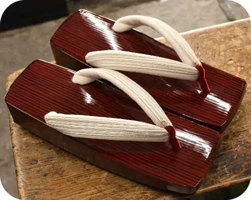 糸春三味舟形に小千谷縮福林花緒