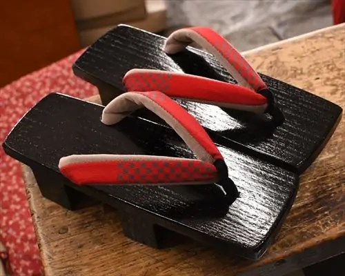 捌き相三味に市松柄福林花緒