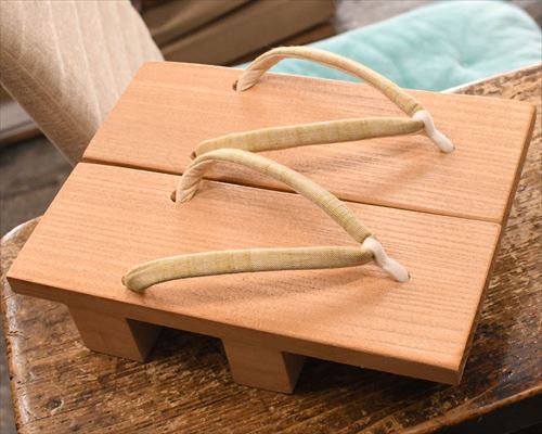 真角に会津木綿細花緒