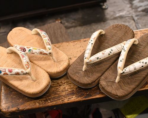 文庫革花緒のお揃い