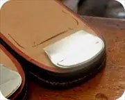 色付けパナマ表草履にタピール福林花緒　前壷