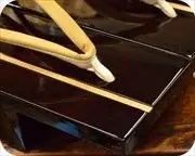 胡麻竹ライン張り溜め色真角にタピール高原花緒　前壷