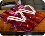 お客様持ち込みアクリル下駄