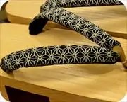大下方に麻の葉柄花緒　花緒