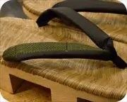野崎平烏表草履に特注花緒　花緒