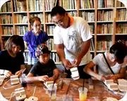 【木の学校】花緒すげ体験　前壷