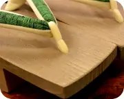 夏色大三味に結城紬福林花緒　前壷