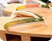 芳町に花柄福林花緒　花緒