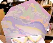 お客様自作下駄に水玉花緒　前壷