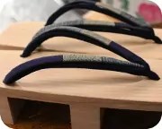 幅狭芳町に紬二石花緒　花緒