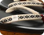 一枚芯草履に博多織福林花緒　花緒