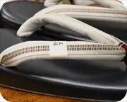 艶消し草履に真田紐福林花緒　花緒