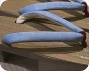胡麻竹相小町に本麻花緒　花緒