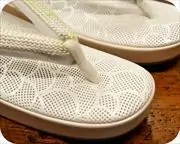 パンチメッシュ草履に組紐福林花緒　前壷