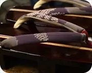 胡麻竹ライン張り芳町に仕立て花緒　花緒