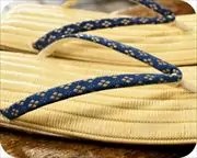 籐表雪駄に武田菱柄印伝花緒　花緒