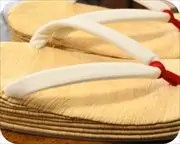 南部表３の７枚芯草履に丹頂花緒　花緒