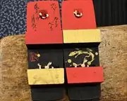 持ち込み台にヘビ革二石花緒　花緒