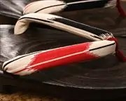 焼き相右近に矢絣柄花緒　花緒