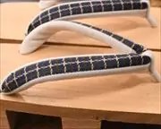 芳町に格子柄花緒　花緒