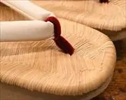 表付き相千両に夏塩沢花緒　前壷