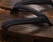 焼き大下方に亀田縞花緒　花緒
