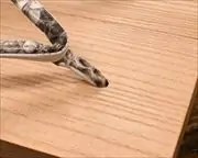 合目柾真角にニシキヘビ革細花緒　前壷