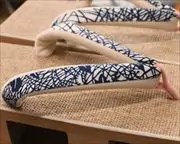 パナマ表真角に注染福林花緒　花緒