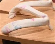 子日光に貝殻柄花緒　花緒