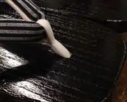 捌き大下方に会津木綿花緒　前壷