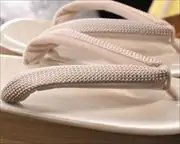 EVA草履に組紐福林花緒　花緒