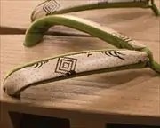 夏色大下方に隈取柄福林花緒　花緒