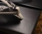 越前塗真角に名物裂福林花緒　前壷