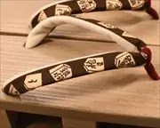 夏色真角に将棋駒柄花緒　花緒