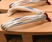 芳町に矢絣柄福林花緒　花緒