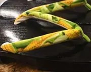 捌き大右近にトウモロコシ柄花緒　花緒
