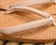 籐網代草履にしじら織花緒　花緒