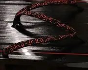 クシ目真角に蜻蛉柄印伝花緒　花緒