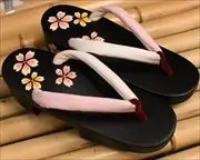花柄入り右近に麻布水引花緒