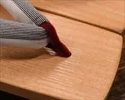 相三味に縞柄福林花緒　前壷