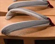 相三味に縞柄福林花緒　花緒