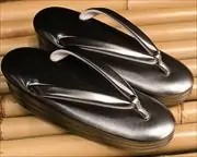 黒銀ぼかし草履