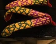 捌き芳町に刺繍花緒　花緒